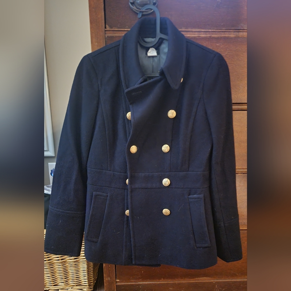 J Crew wool blend pea coat